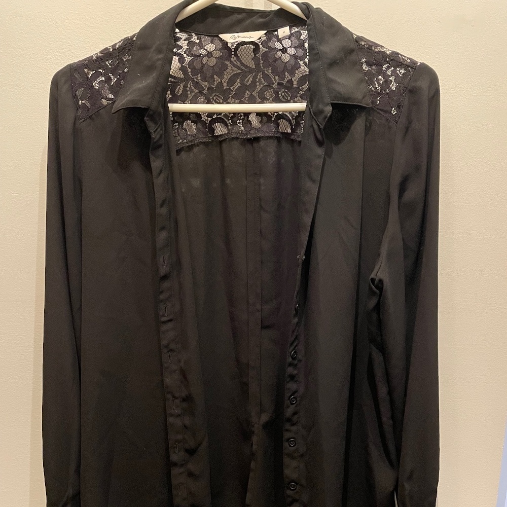 Sheer Black Blouse